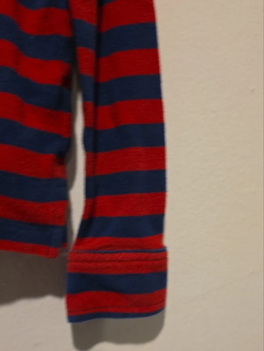 Polo by Ralph Lauren Red and Navy Striped Kids Long-Sleeve Polo 2t